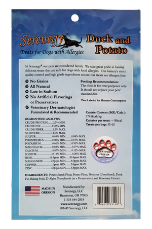 Serenegy Dog Treats Duck and Potato
